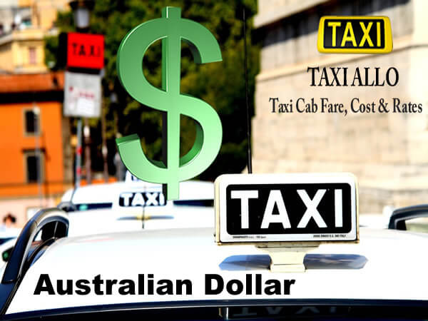 Taxi cab price in Tasmania, Australia
