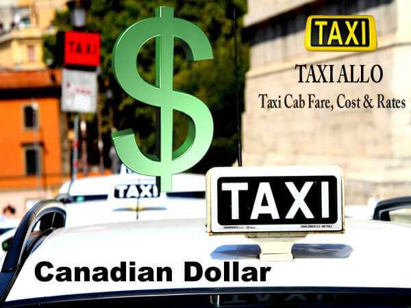 Taxi cab price in Ontario, Canada