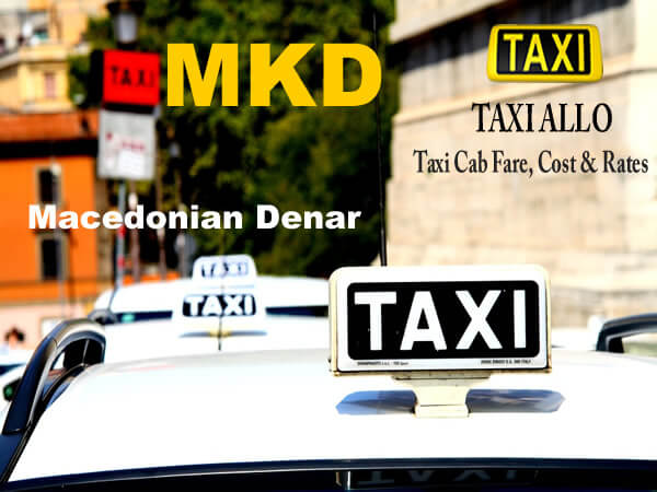 Taxi cab price in Negotino, Macedonia